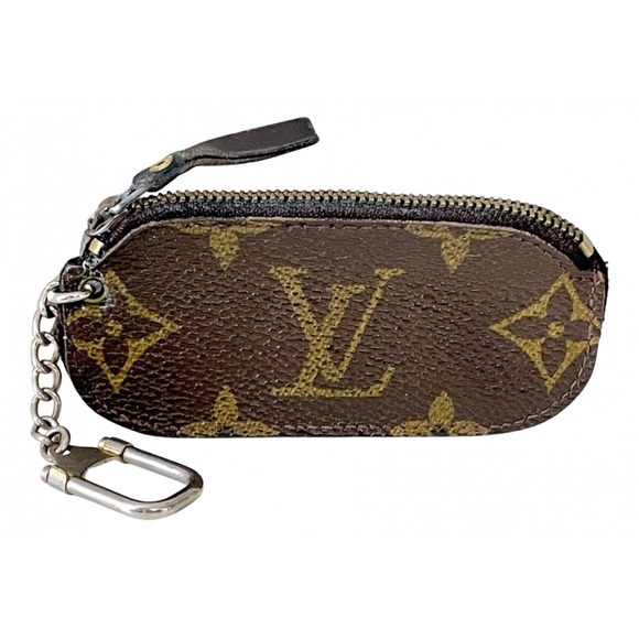 Louis Vuitton, Bags, Louis Vuitton Brown Monogram Canvas Small Keychain  Zip Pouch